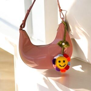 Handbag Charm Happy Flower Crochet